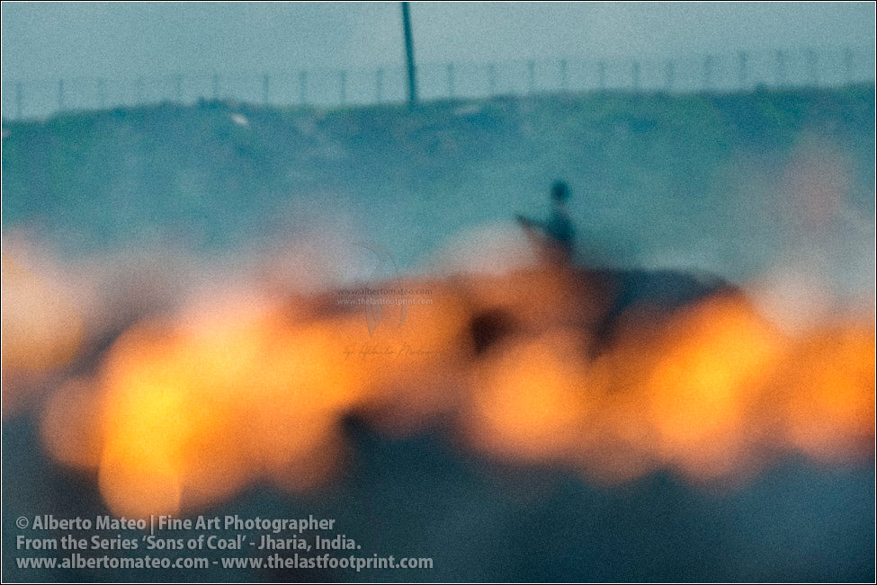 Human Shilouette through Fire, Sons of Coal Series.