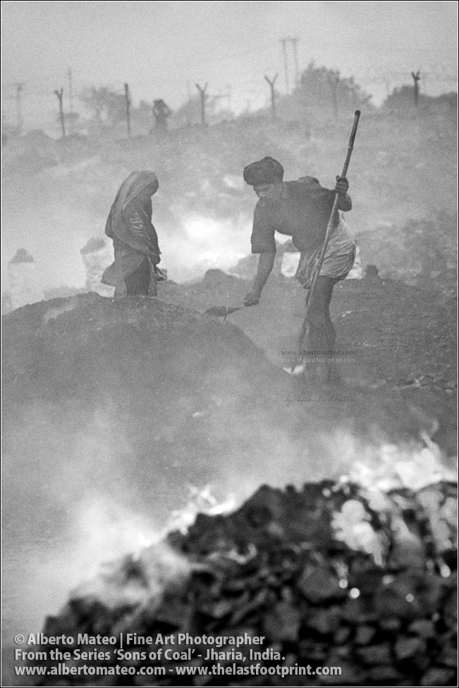 Couple covering the Coal with Sand, Sons of Coal Series.