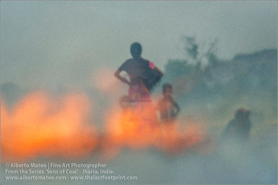 Woman with two Children, Sons of Coal Series.